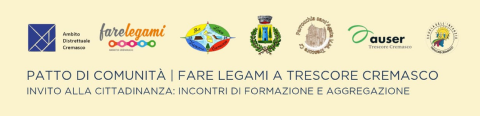  Incontri proposti dal Patto di Comunità Territoriale di Trescore Cremasco